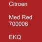 Preview: Citroen, Med Red 700006, EKQ.